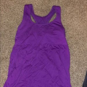 Workout top with built in bra